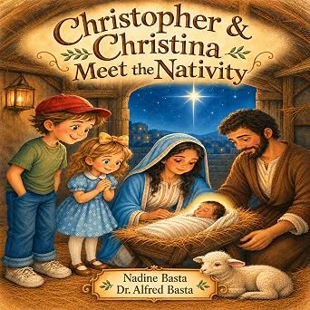 Christopher & Christina Meet the Nativity: A Baby in a Manger (Christopher & Chris... by Alfred Basta (book cover)