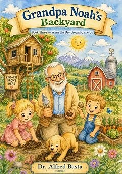 Grandpa Noah’s Backyard: When the Dry Ground Came Up by Alfred Basta (book cover)