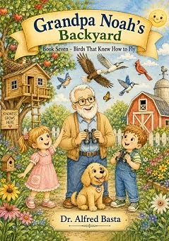 Grandpa Noah’s Backyard: Birds That Knew How to Fly by Alfred Basta (book cover)